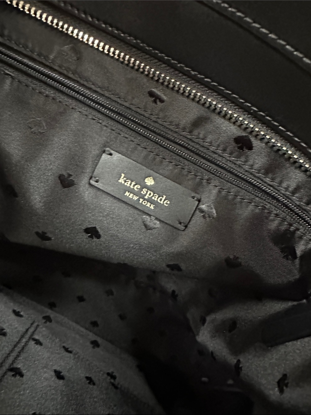 kate spade Black Leather Tote - Picture 6 of 6